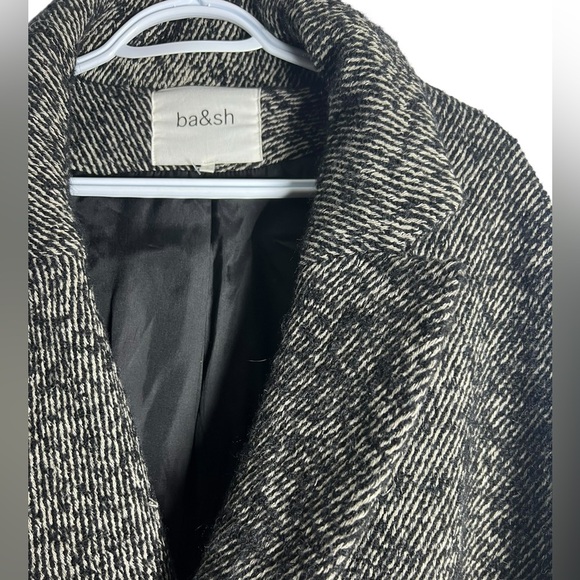 ba&sh Black and Gray Women's Coat - Picture 5 of 7